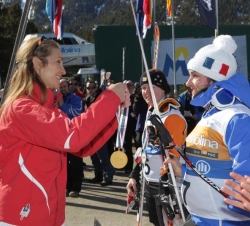 Doña Elena durante la ceremonia de entrega de medallas